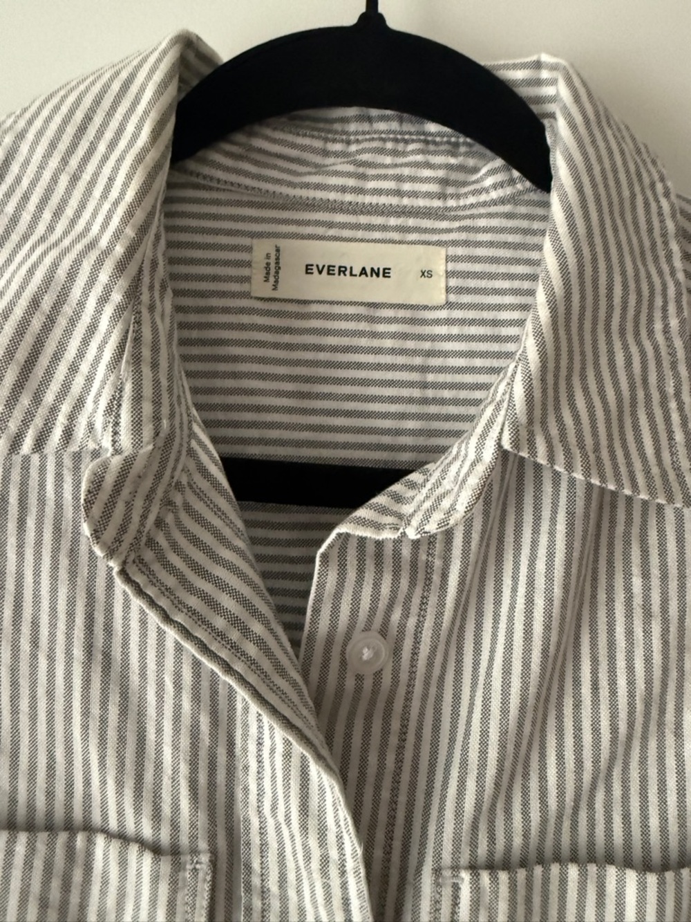 Oxford Short-Sleeve Shirt Dress - SZ XS - Picture 3 of 12